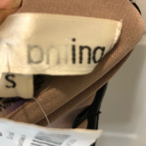 NWT Ina black and gold sequin strapless mini dress - Picture 12 of 14